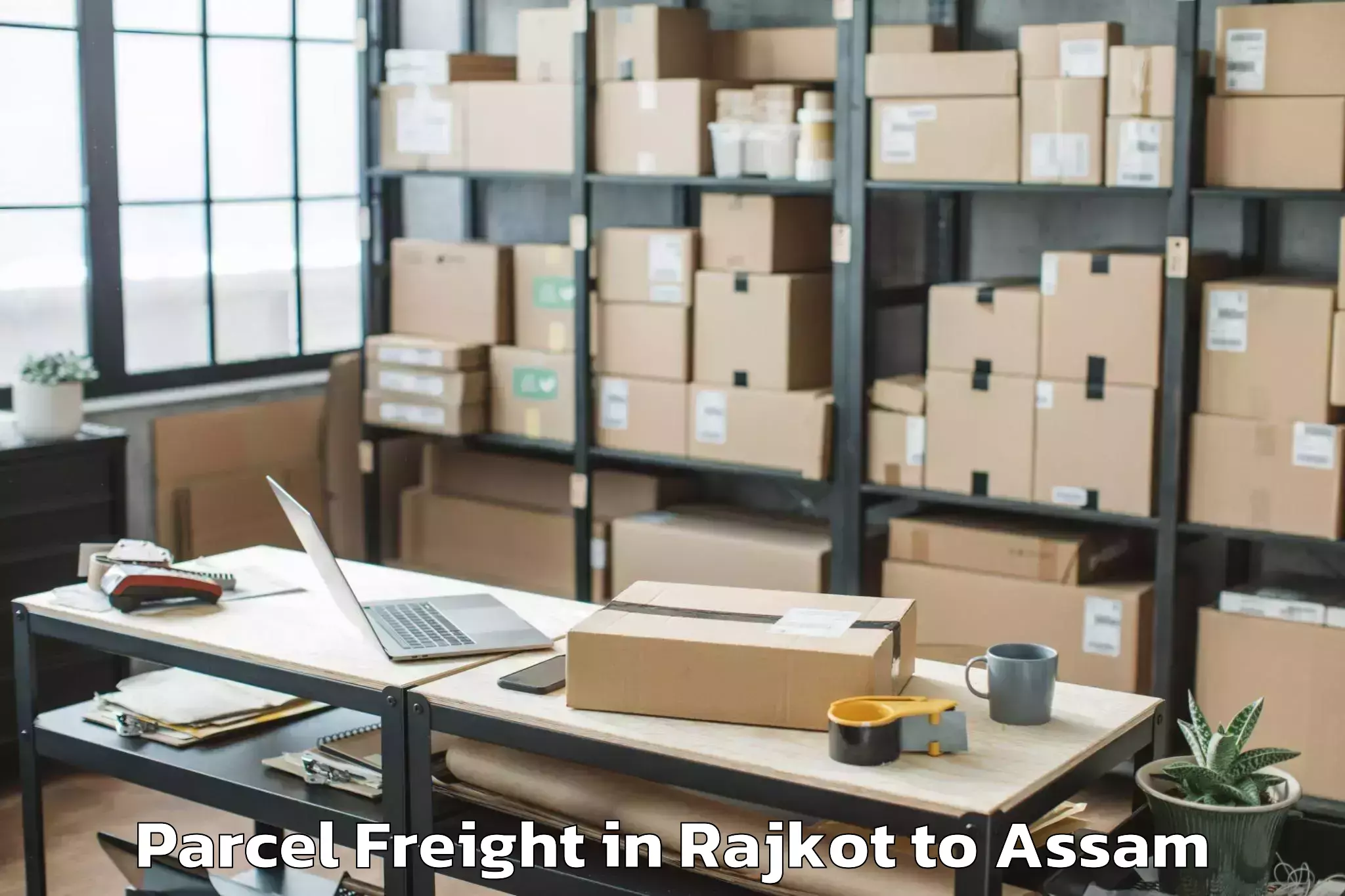 Comprehensive Rajkot to Dudhnai Parcel Freight